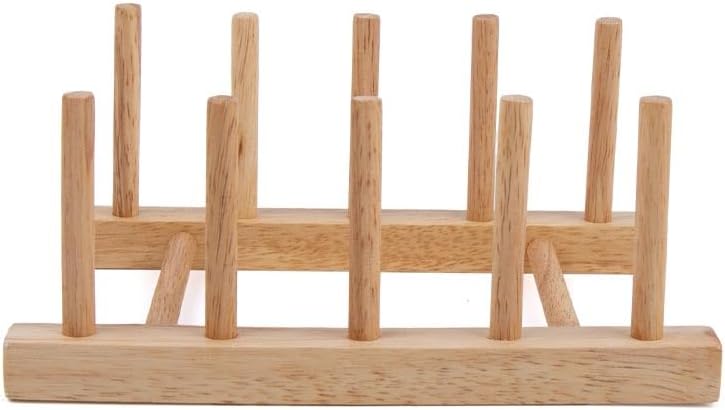 Daiso Wooden Dish Stand, Brown - Image 3